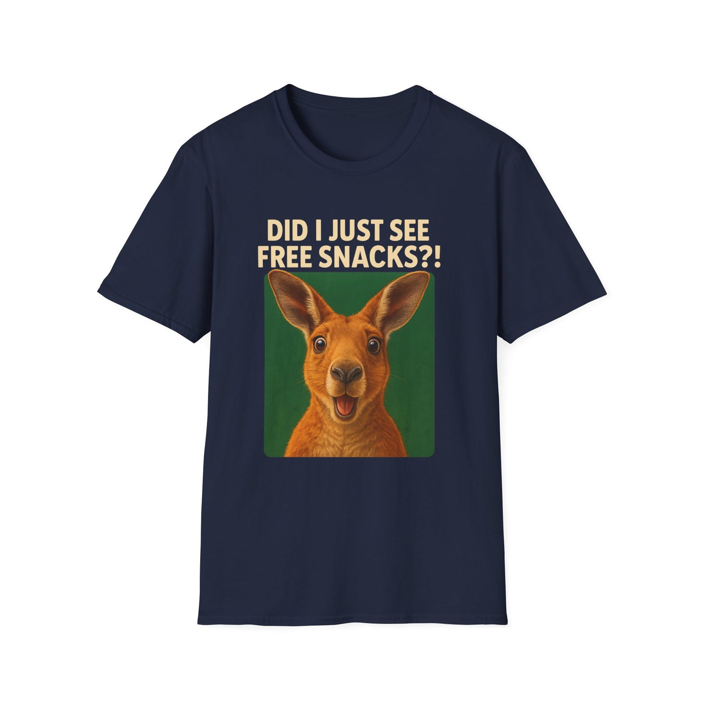 Humorous Kangaroo Tee, Fun Graphic T-Shirt, Quirky Animal Shirt, Gift for Animal Lovers, Casual Wear, Everyday Humor