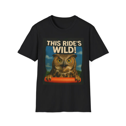 Wild Owl T-Shirt - Fun Graphic Tee for Nature Lovers, Gifts for Adventurers, Unisex Shirt, Perfect for Casual Outings, Eco-Friendly Fashion