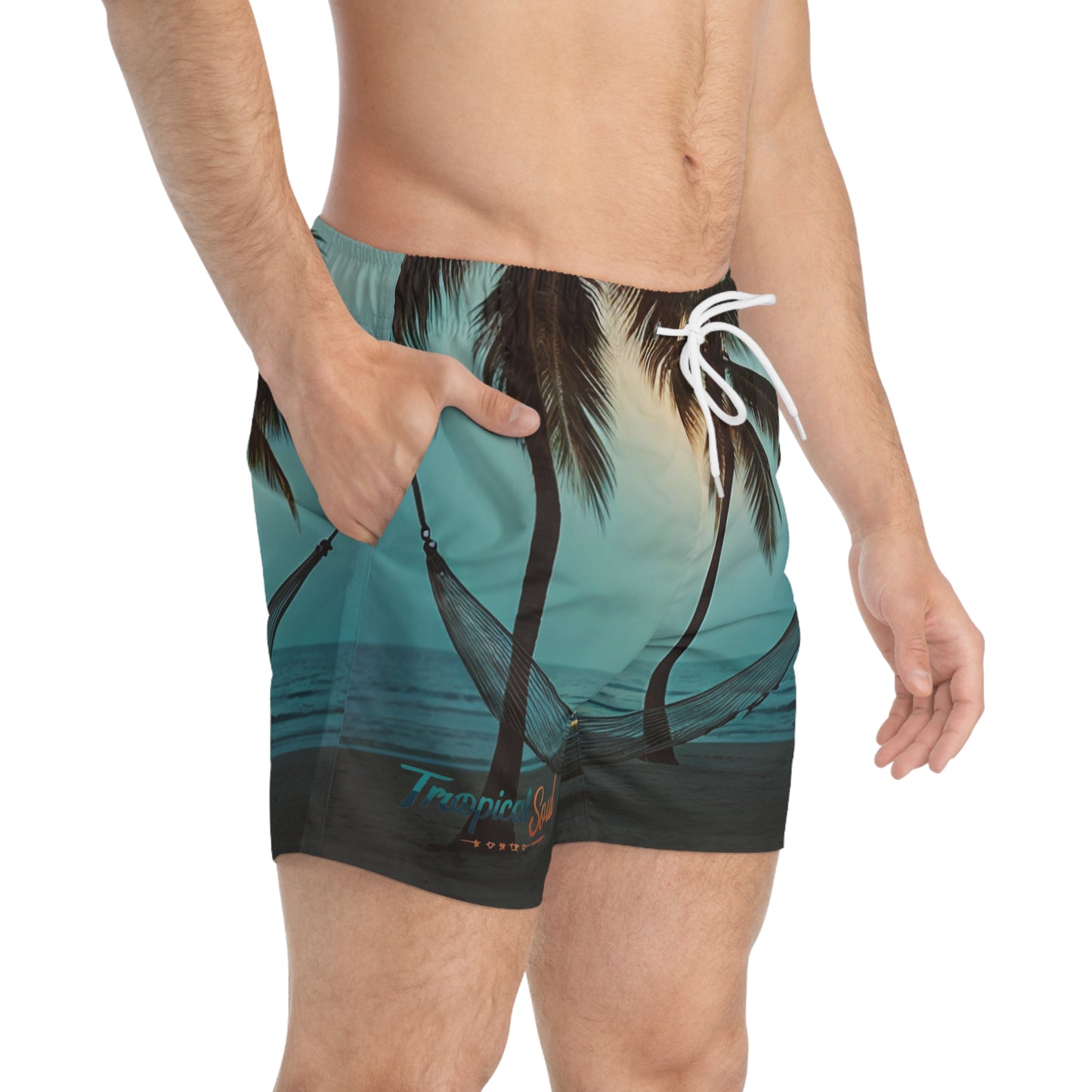 Swim Trunks (AOP). Tropical soul