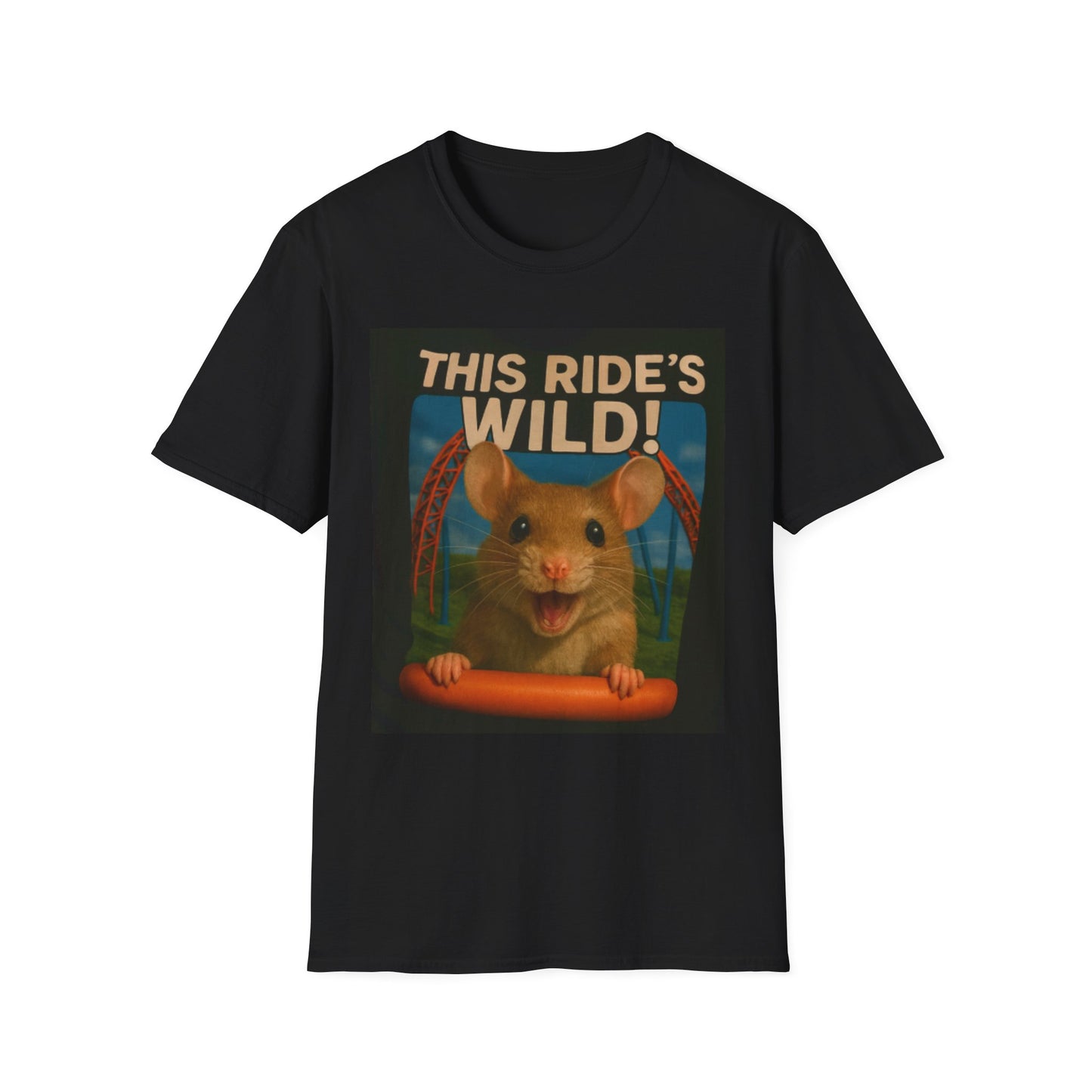 Funny Wild Mouse Adventure T-Shirt - Unisex Softstyle Tee, Amusement Park Shirt, Roller Coaster Tee, Gift for Animal Lovers, Unique [...]