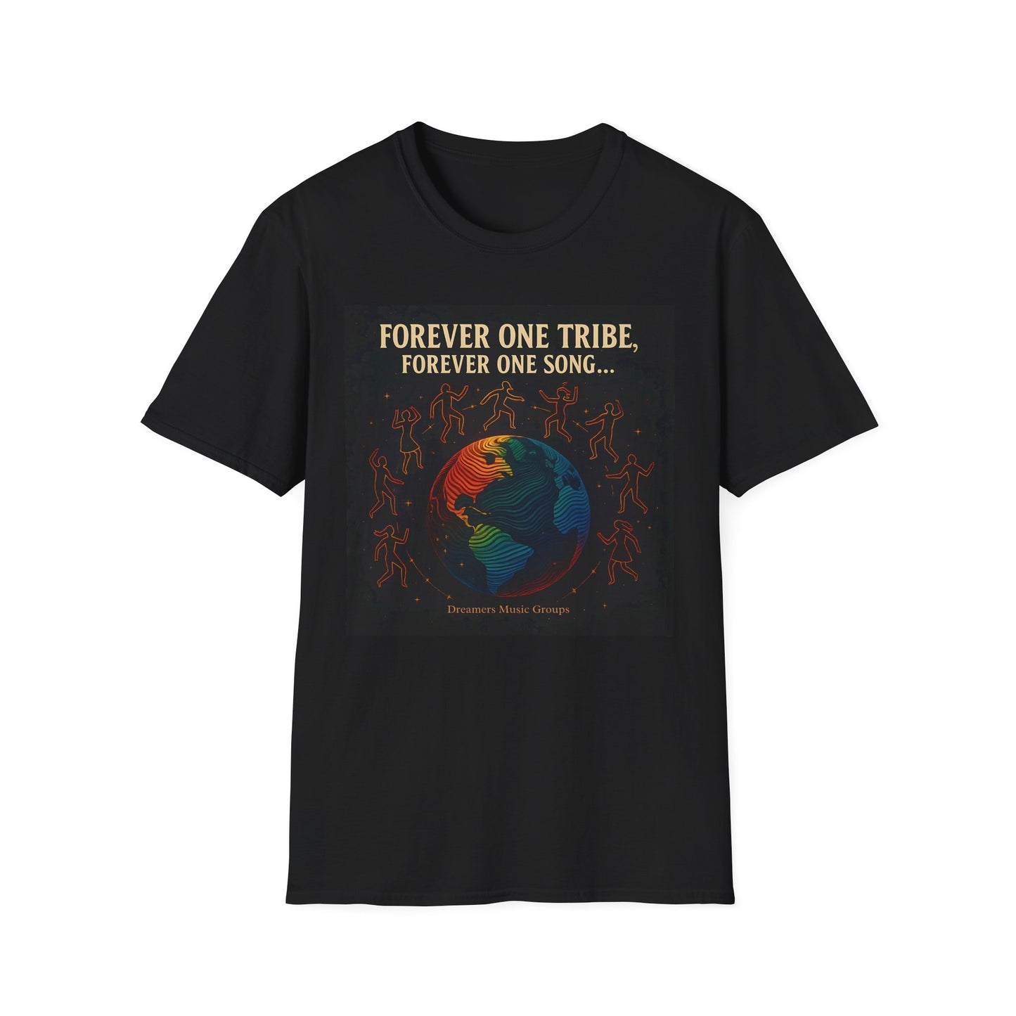 Unity Vibe T-Shirt - Forever One Tribe, Music Lover Gift, Festival Wear, Unisex Tee, Community Spirit Shirt