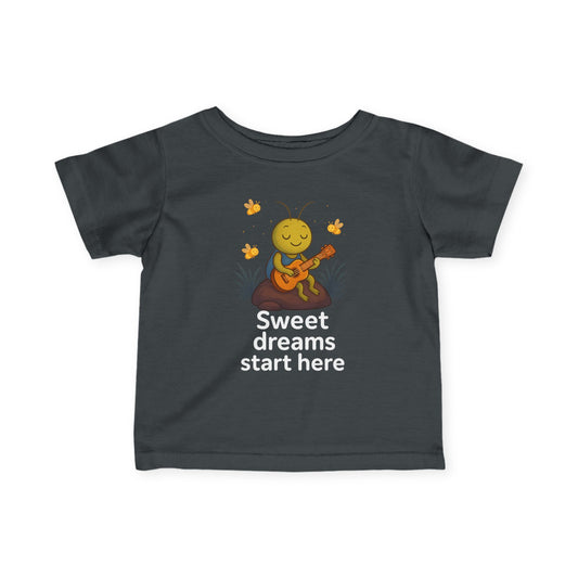 Sweet Dreams Infant Tee, Baby T-Shirt, Cute Kids Apparel, Musical Gift, Toddler Summer Top, Birthday Present for Kids