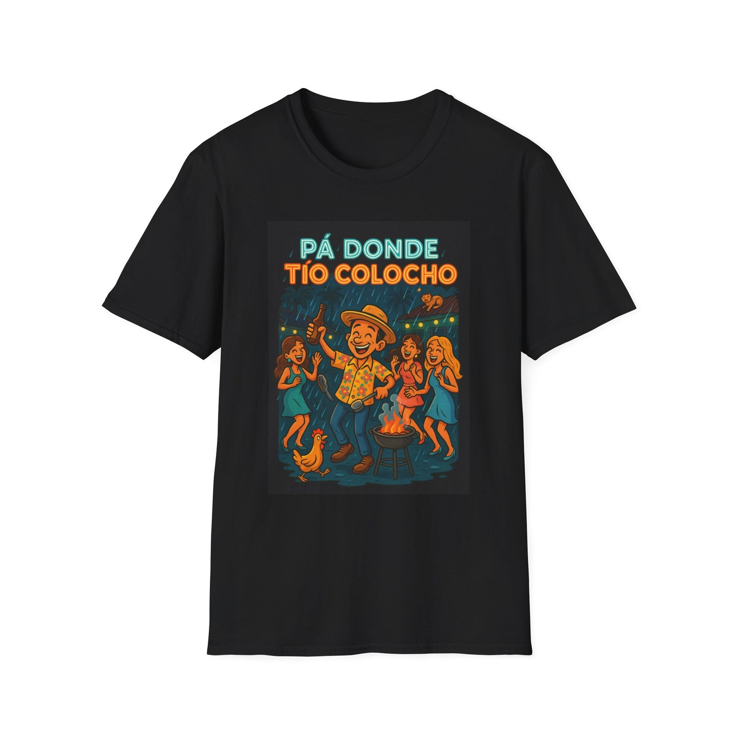 Vibrant Graphic T-Shirt, Fun Party Shirt, Summer Festival Tee, Gift for Music Lovers, Retro Style Apparel