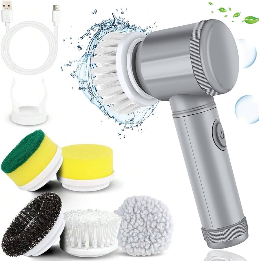 Cordless Electric Spin Scrubber - 5-in-1 Power