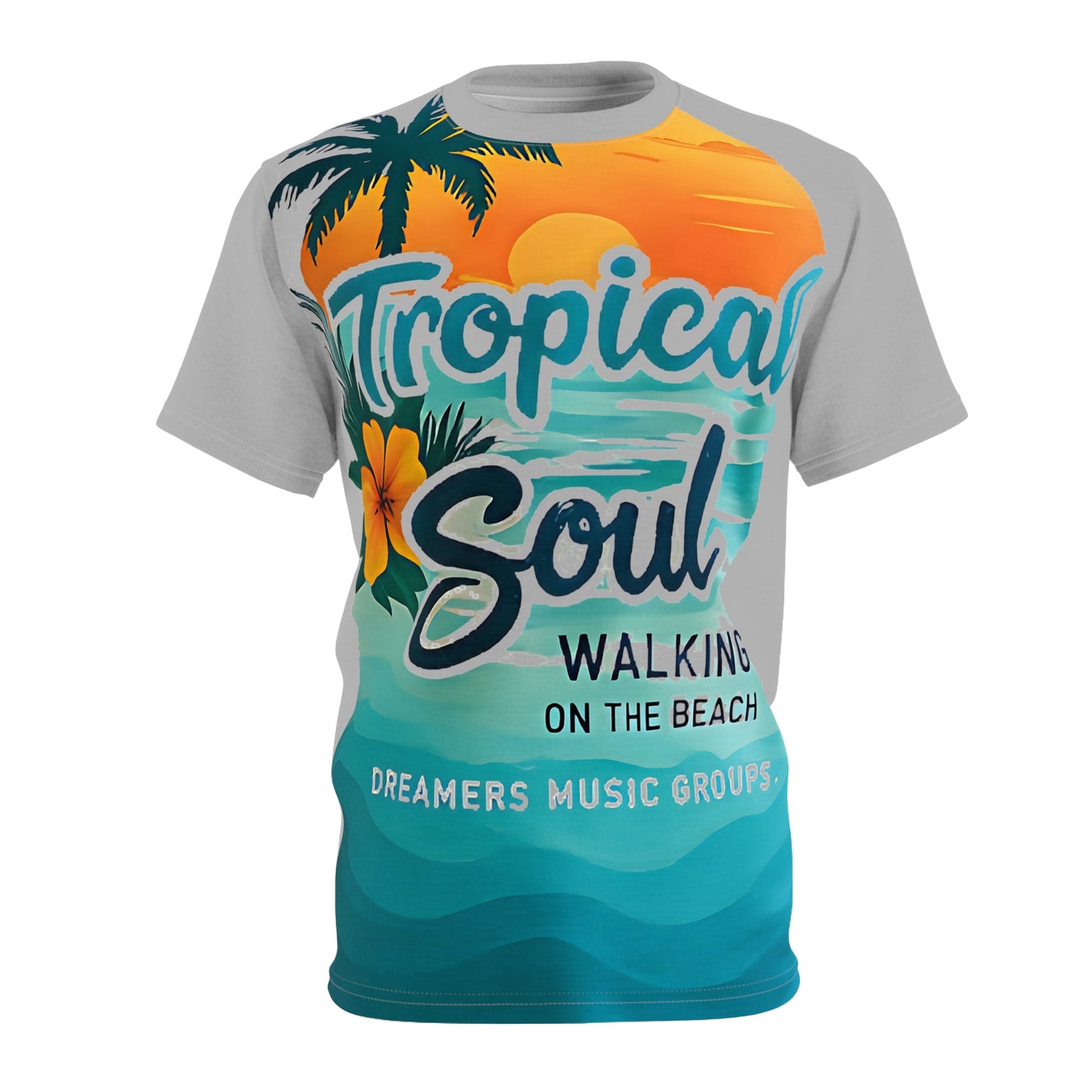 Tropical Soul Unisex Tee, Beach Vibe T-Shirt, Summer Style Shirt, Vacation Apparel, Music Festival Outfit, Gift for Beach Lovers