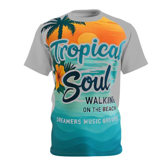 Tropical Soul Unisex Tee, Beach Vibe T-Shirt, Summer Style Shirt, Vacation Apparel, Music Festival Outfit, Gift for Beach Lovers