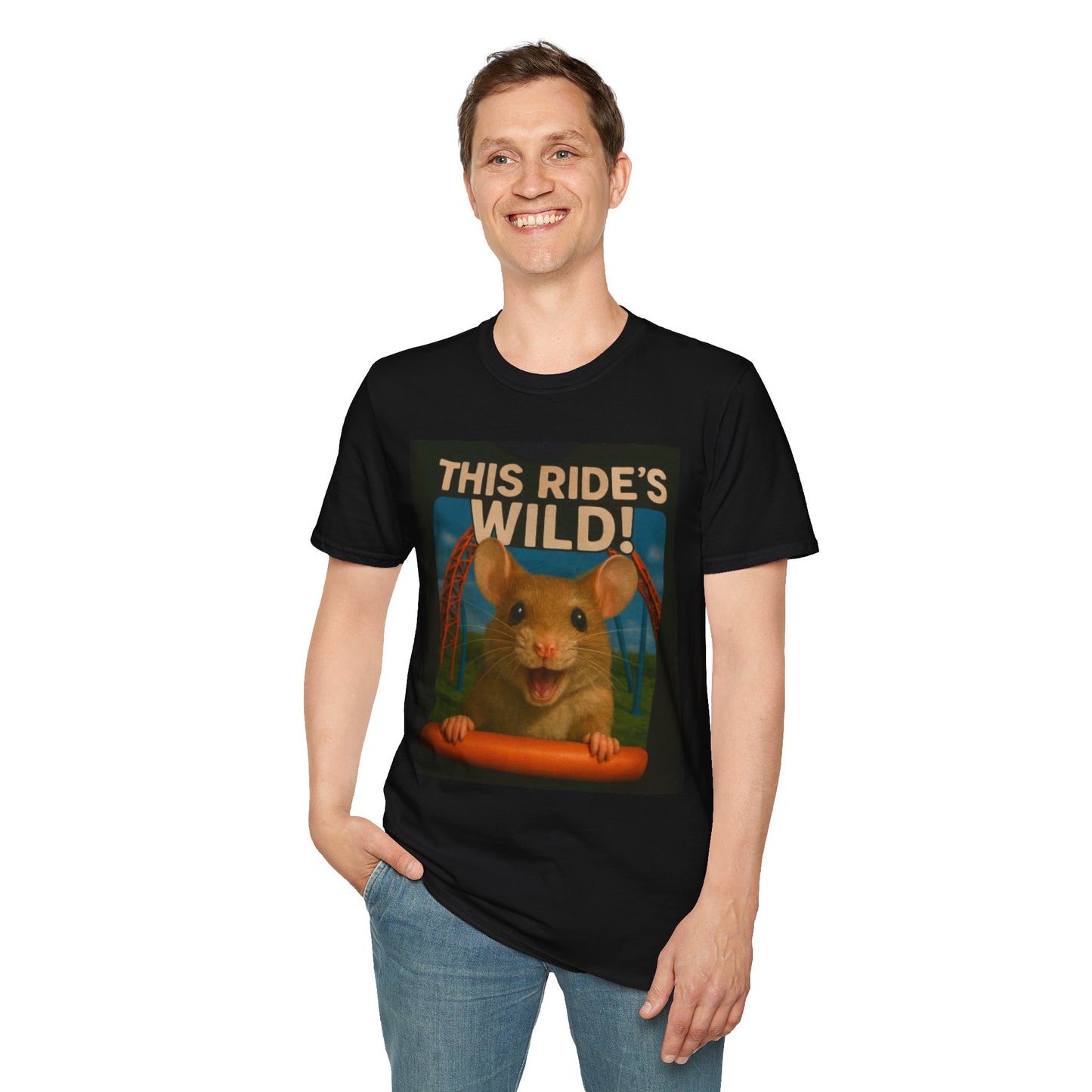 Funny Wild Mouse Adventure T-Shirt - Unisex Softstyle Tee, Amusement Park Shirt, Roller Coaster Tee, Gift for Animal Lovers, Unique [...]