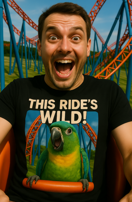 This Ride's Wild Unisex T-Shirt | Fun Adventure Tee for Amusement Park Lovers, Birthday Gift, Vacation Wear, Roller Coaster Enthusiasts