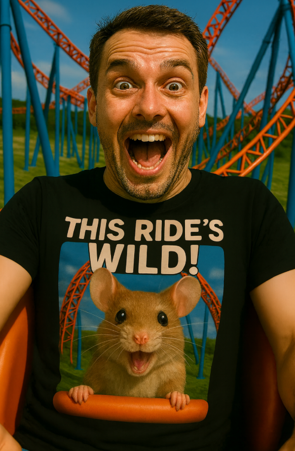 Funny Wild Mouse Adventure T-Shirt - Unisex Softstyle Tee, Amusement Park Shirt, Roller Coaster Tee, Gift for Animal Lovers, Unique [...]