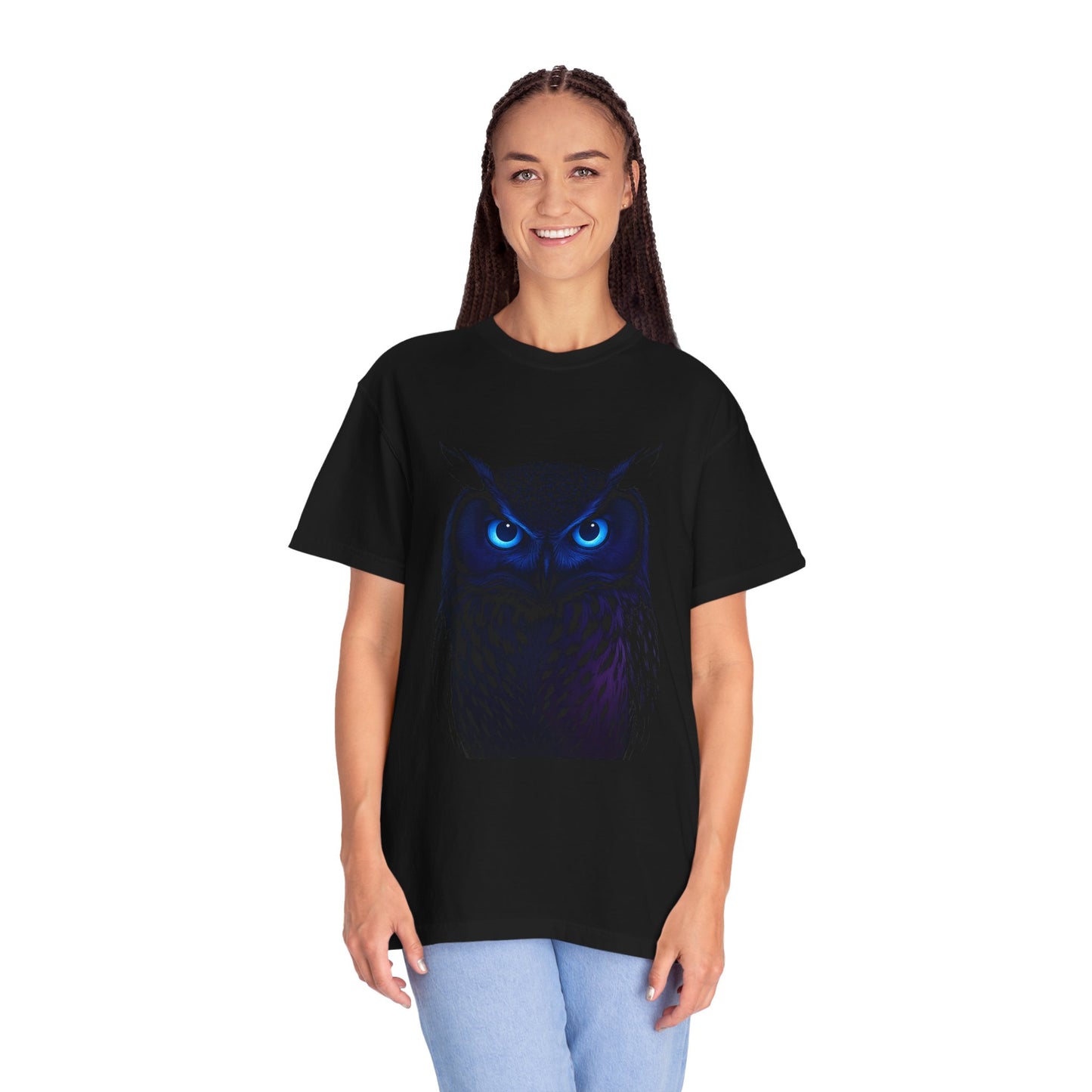 Mystical Owl Unisex T-Shirt, Gift for Nature Lovers, Cute Animal Tee, Casual Style, Owl Lover Apparel, Eco-Friendly Fashion