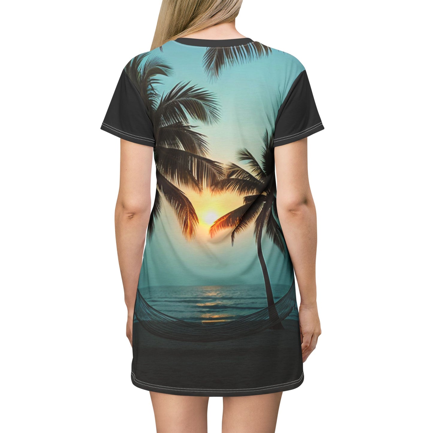 T-Shirt Dress (AOP). Tropical soul