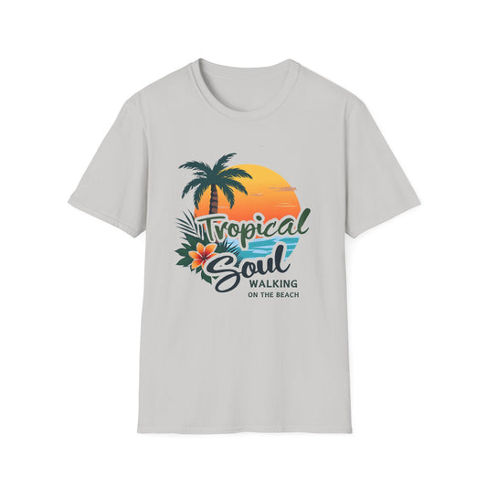 Tropical Soul T-Shirt | Relaxed Beach Vibe | Perfect Gift for Vacationers, Summer Parties, Beach Lovers, and Tropical Getaways