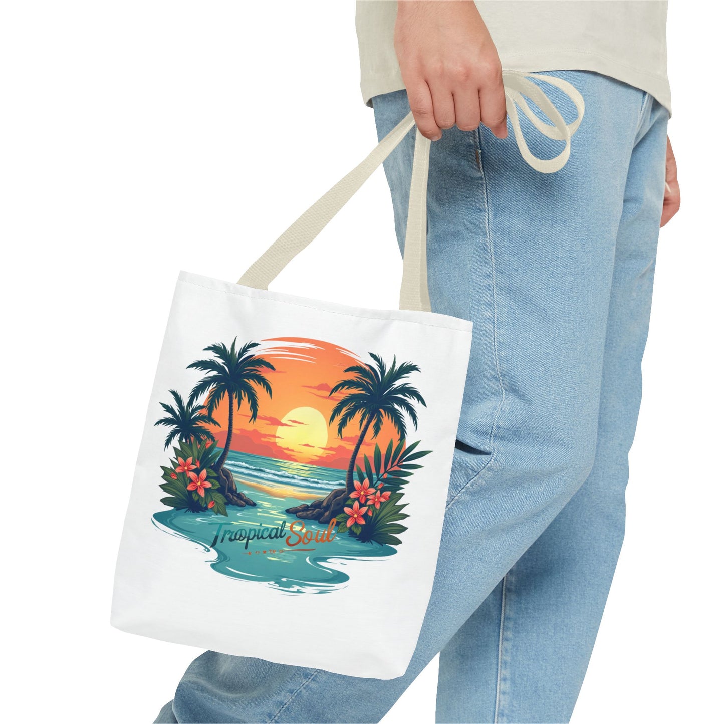 Tote Bag (AOP). Tropical soul