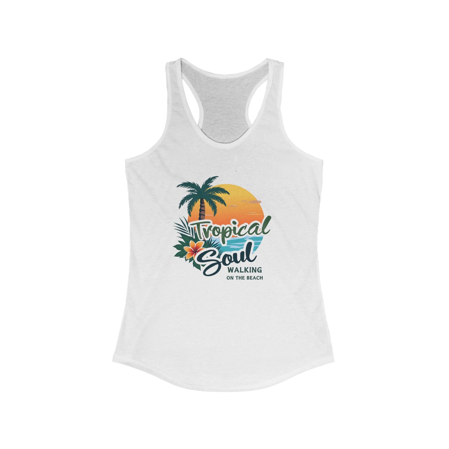 Tropical Soul Tank Top, Women's Beachwear, Summer Fashion, Vacation Outfit, Gift for Her, Boho Style, Tropical Vibes