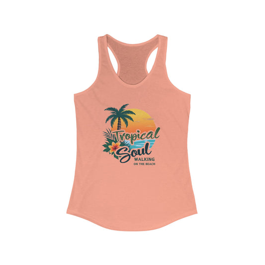 Tropical Soul Tank Top, Women's Beachwear, Summer Fashion, Vacation Outfit, Gift for Her, Boho Style, Tropical Vibes