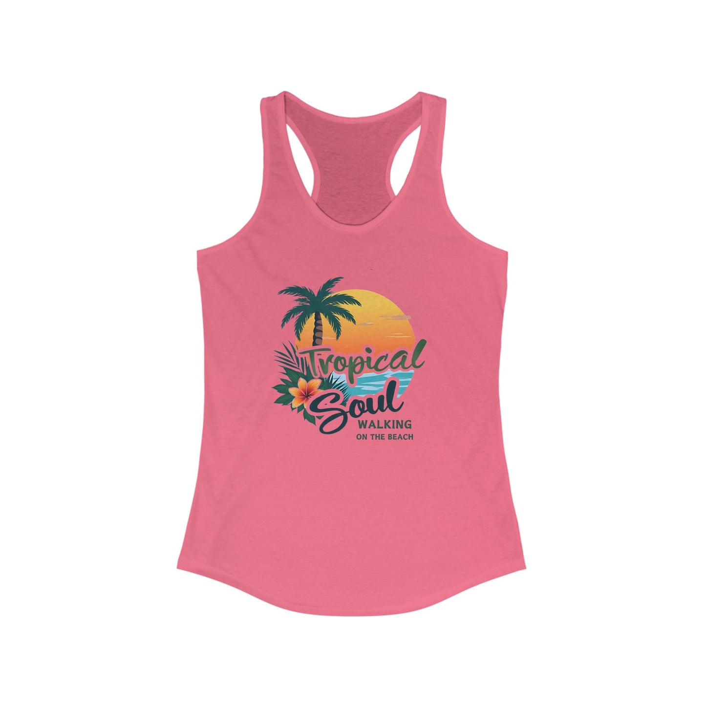Tropical Soul Tank Top, Women's Beachwear, Summer Fashion, Vacation Outfit, Gift for Her, Boho Style, Tropical Vibes
