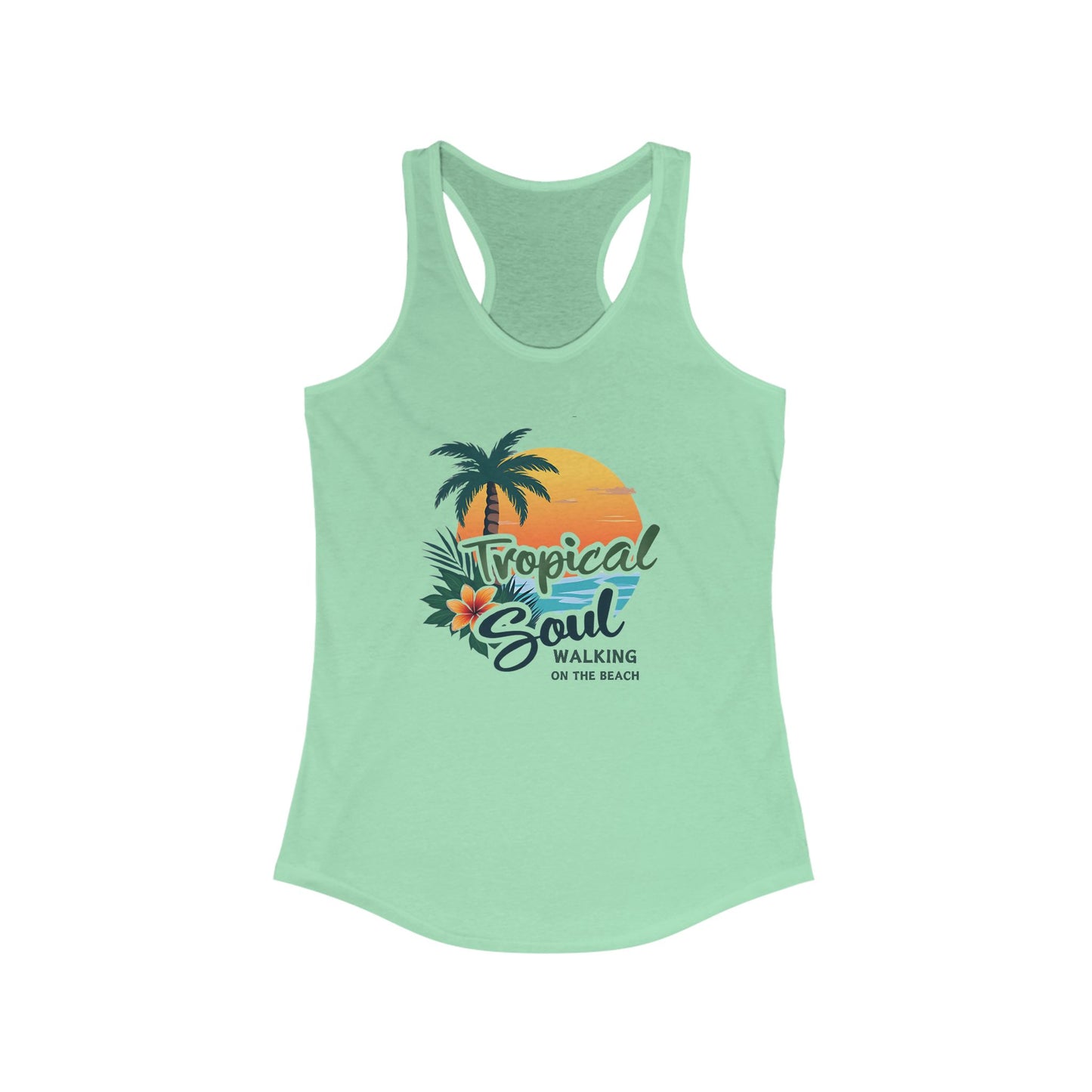 Tropical Soul Tank Top, Women's Beachwear, Summer Fashion, Vacation Outfit, Gift for Her, Boho Style, Tropical Vibes