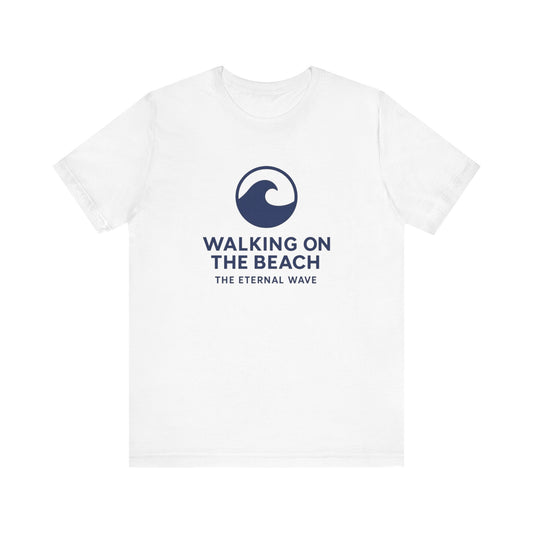 Beach Wave T‑Shirt — "Walking on the Beach: The Eternal Wave" Graphic Tee