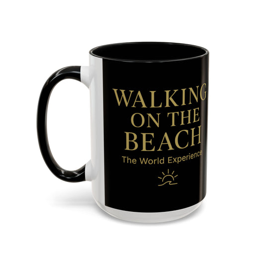 Elegant Black Accent Coffee Mug - Perfect for Relaxing Moments