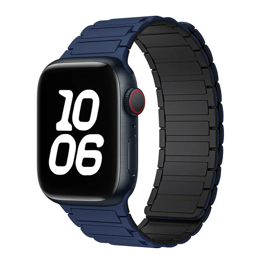 Silicone Strap for Apple Watch 46mm 42mm 49mm 44mm 40mm 45mm 41mm Magnetic Band for IWatch Ultra 2 Series 10 9 8 7 6 SE 5 4 3