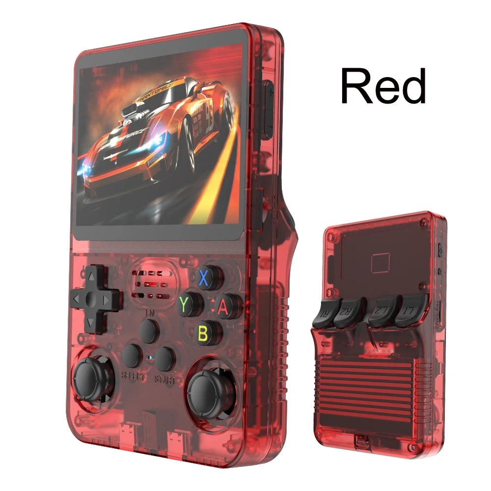 128G R36S Retro Handheld Video Game Console Linux System 3.5 Inch IPS Screen R35s Pro Portable Pocket Video Player 64GB Games