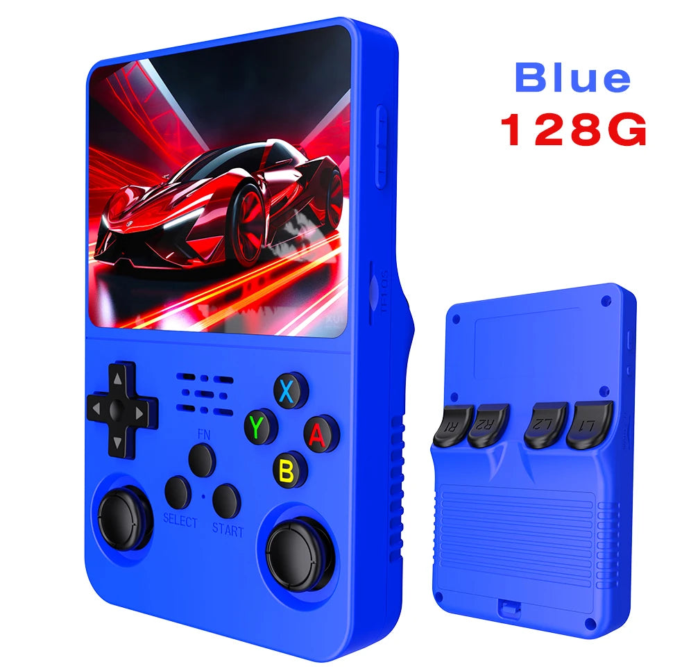 128G R36S Retro Handheld Video Game Console Linux System 3.5 Inch IPS Screen R35s Pro Portable Pocket Video Player 64GB Games