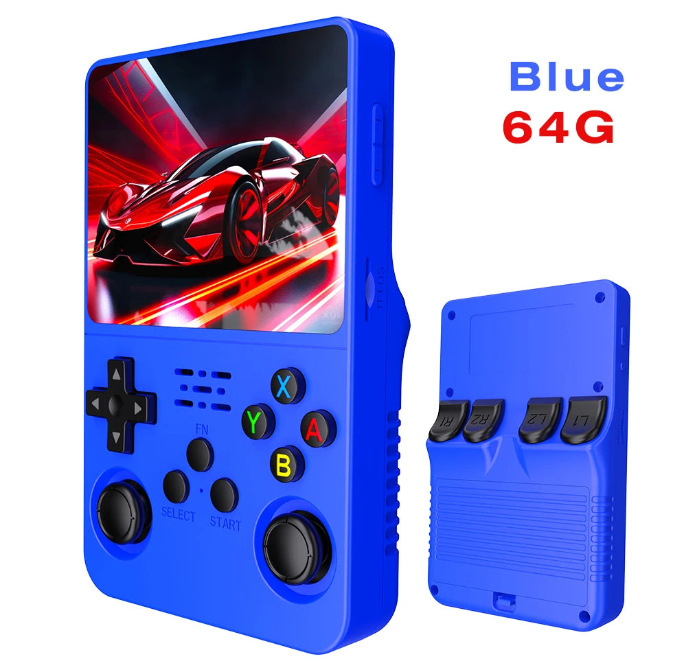 128G R36S Retro Handheld Video Game Console Linux System 3.5 Inch IPS Screen R35s Pro Portable Pocket Video Player 64GB Games
