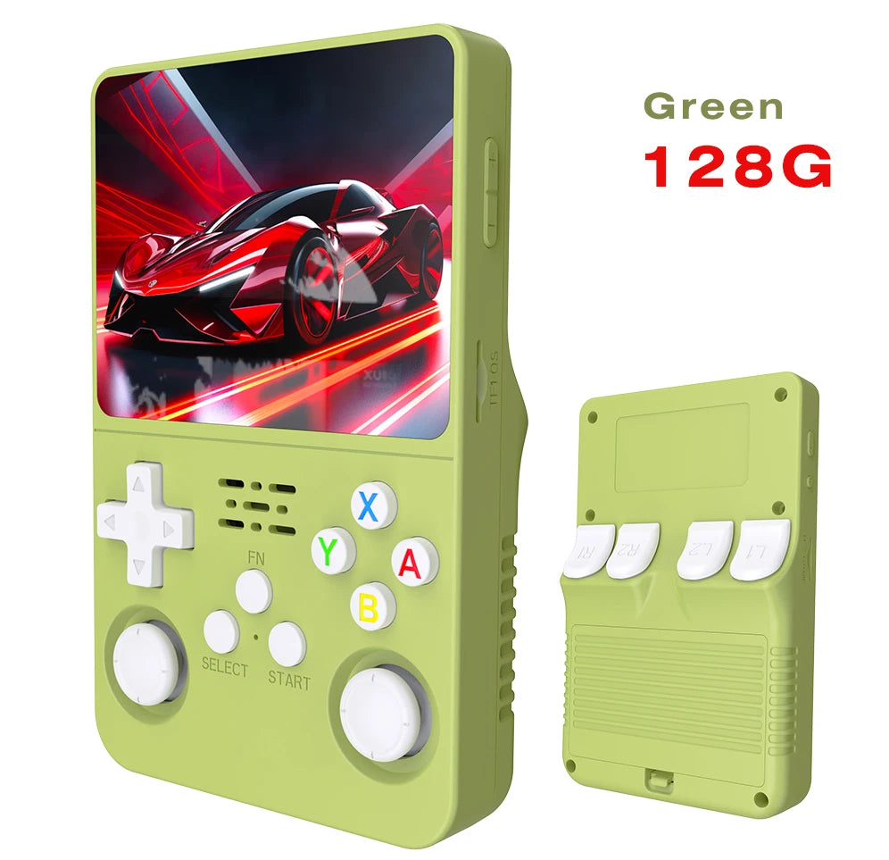 128G R36S Retro Handheld Video Game Console Linux System 3.5 Inch IPS Screen R35s Pro Portable Pocket Video Player 64GB Games