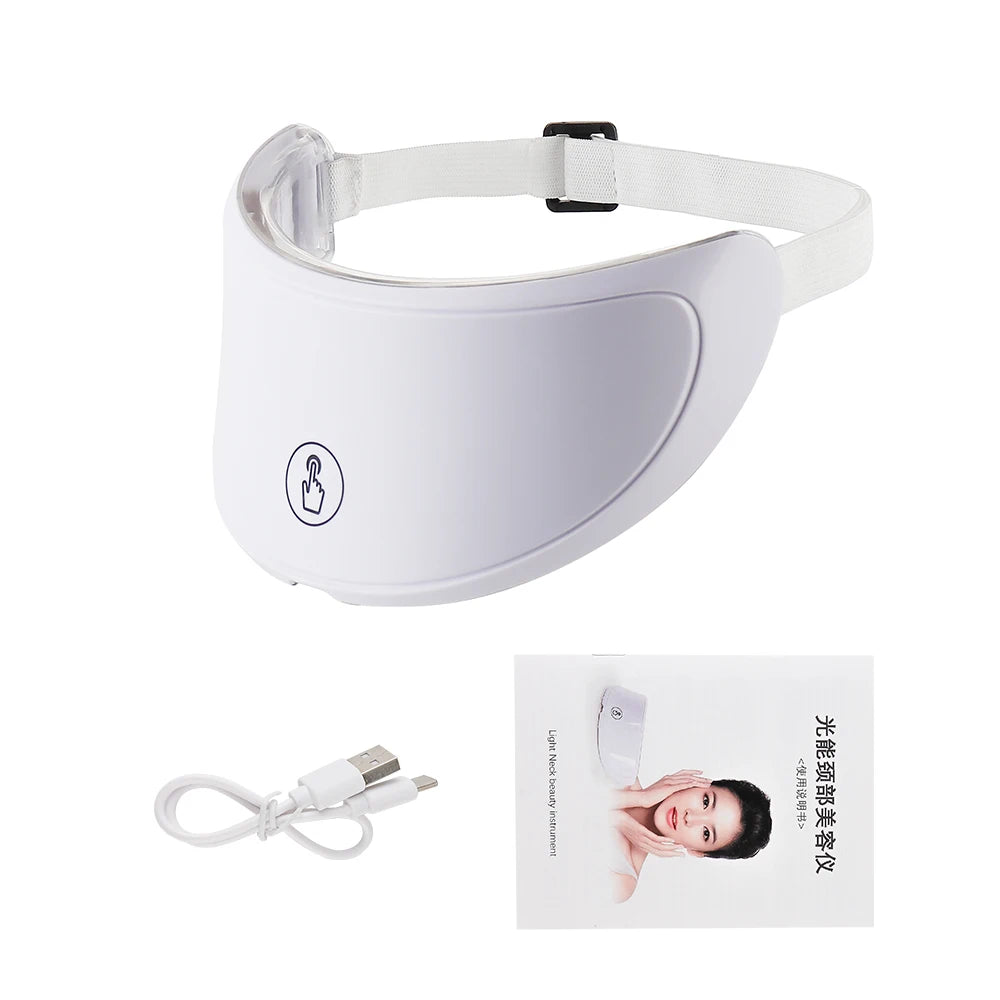 7 Colors LED Facial Mask with Neck Red Light Therapy Mask – Skin Tightening, Lifting & Anti-Aging