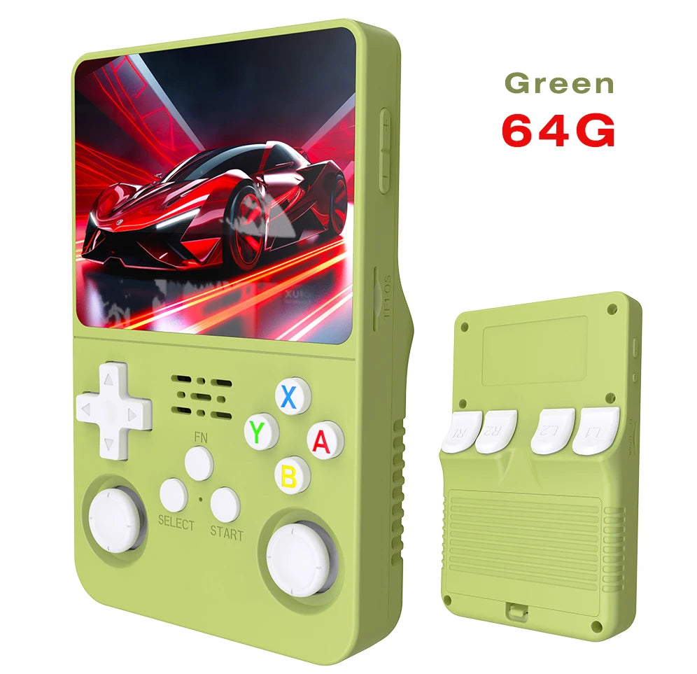 128G R36S Retro Handheld Video Game Console Linux System 3.5 Inch IPS Screen R35s Pro Portable Pocket Video Player 64GB Games