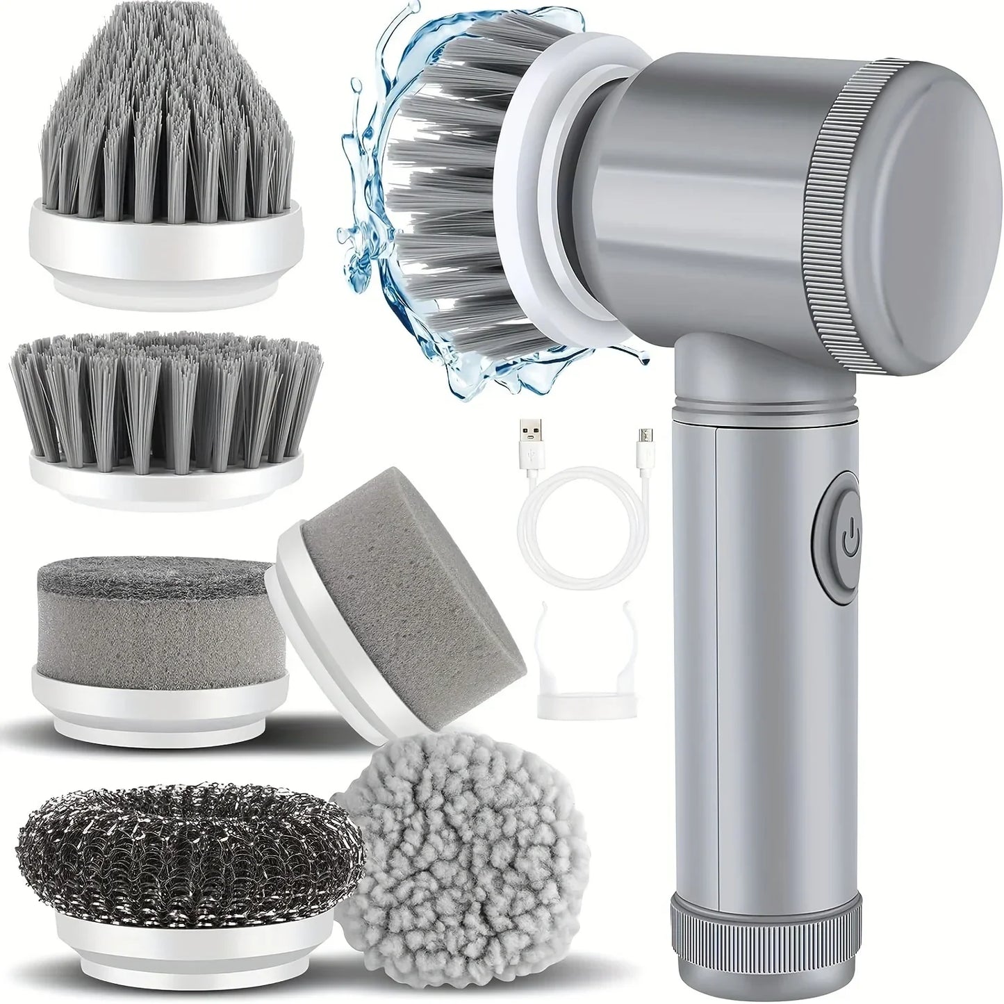 Cordless Electric Spin Scrubber - 5-in-1 Power