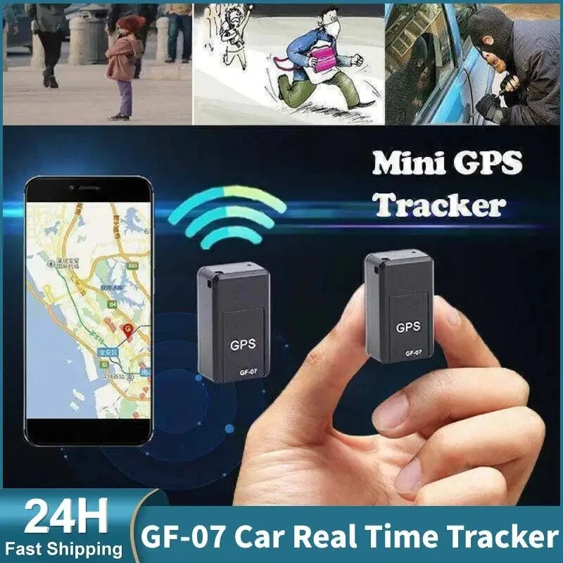 GF07 Magnetic Mini Car Tracker GPS Real TimeTracking Locator Device Magnetic GPS TrackerReal-time Vehicle Locator Pet Tracker