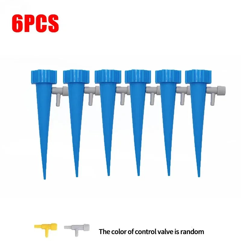 12PCS Garden Automatic Watering System Flower Plants Self Watering Drip Irrigation System Adjustable Auto Water Dripper Device