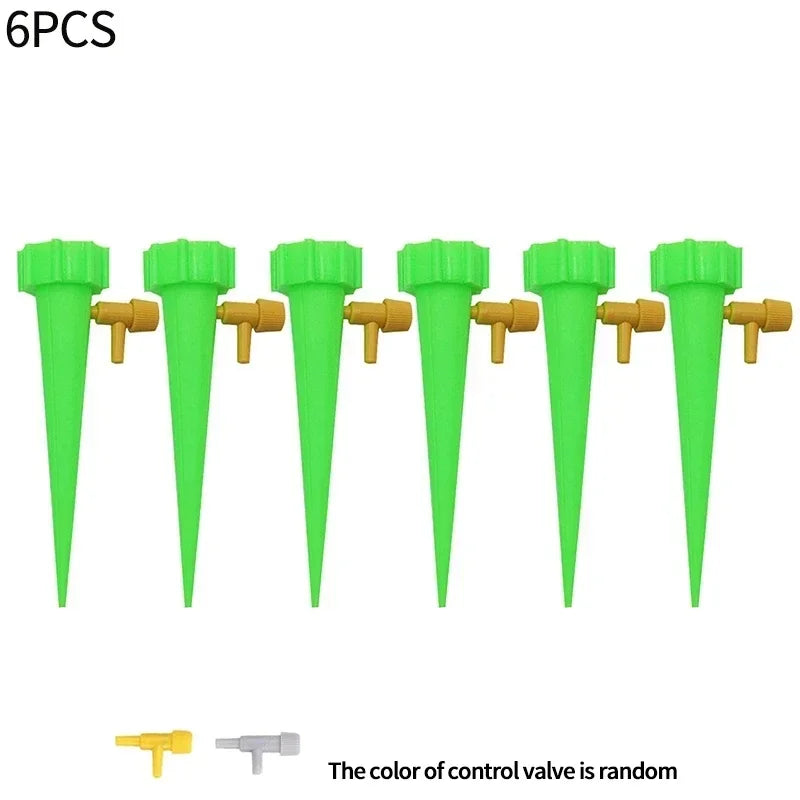 12PCS Garden Automatic Watering System Flower Plants Self Watering Drip Irrigation System Adjustable Auto Water Dripper Device