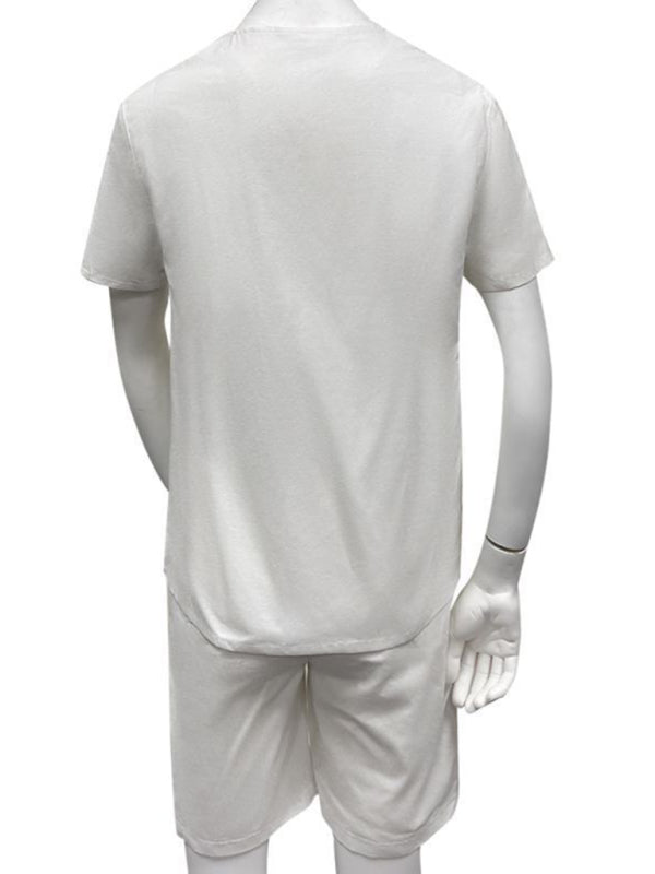 Men's new casual beach short-sleeved/long-sleeved tops