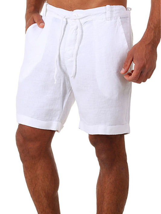 New style drawstring casual pants, shorts, three-quarter length pants for men