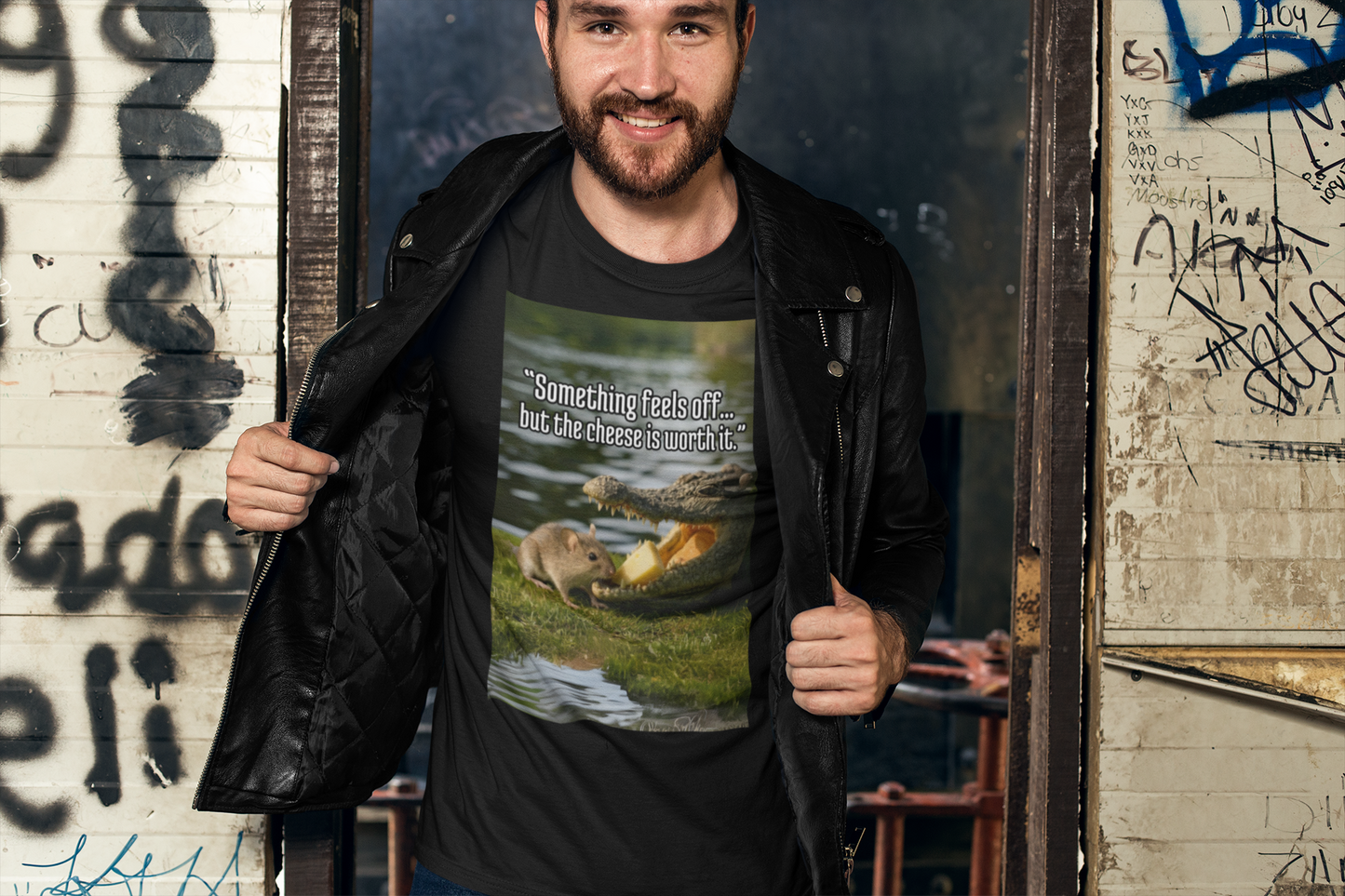 Funny Animal Graphic T-Shirt, Unisex Tee, Unique Gift, Casual Wear, Humorous Quote Shirt, Great for Nature Lovers